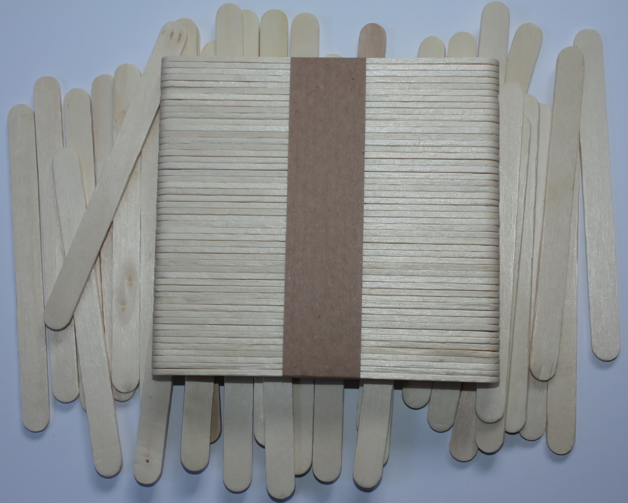 چوب بستنی سایز 114 درجه یک سطح صاف و صیقلی در بسته های 50 عددی